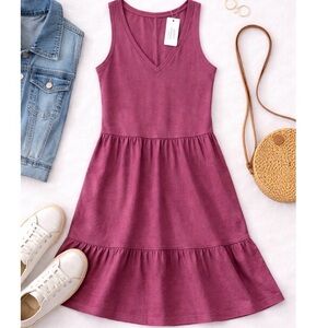 New with tags A New Day plum peplum dress — flattering, easy, perfect everyday